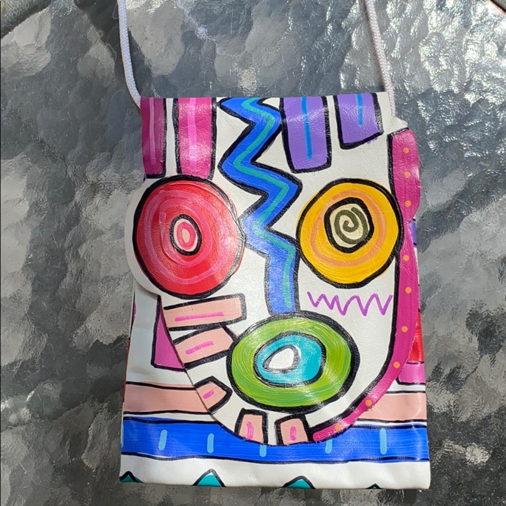 Hand painted one of a kind Handbag